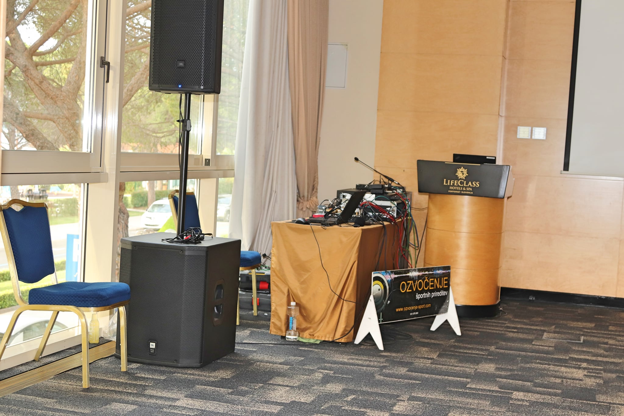 ozvočenje poslovnega dogodka fitnes zveze slovenije